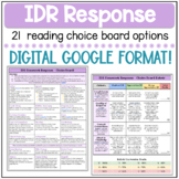 Independent Reading Response Choice Board (DIGITAL Format!)