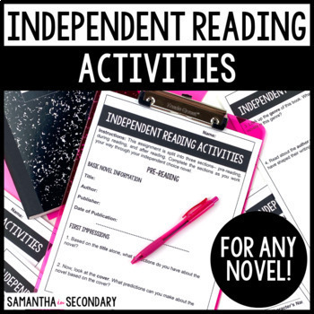 Preview of Independent Reading Response to Literature Activities for ANY Novel