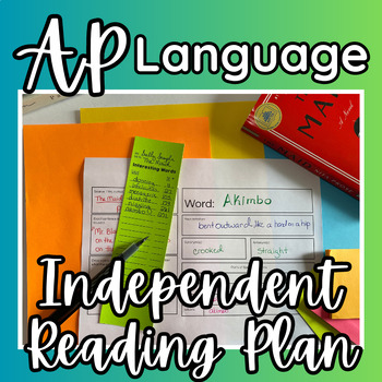 Preview of Independent Reading & Vocabulary Unit for AP English or High School English