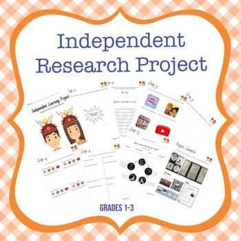 Preview of Independent Research Project Grades 1st-3rd