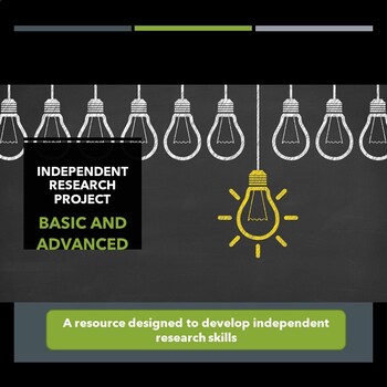 Preview of Independent Research project - templates and teacher guidance