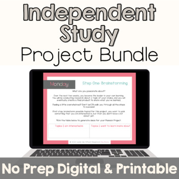 Preview of Independent Study Project BUNDLE No Prep - Growing Bundle!