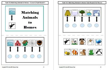 Matching and Patterns Task Boxes for Special Education or Preschool Math  Centers - ABA in School