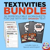 Independent Textivities BUNDLE: 36 reproducible worksheets for Spanish classes
