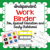 Independent Work Binder (adapted tasks for special educati