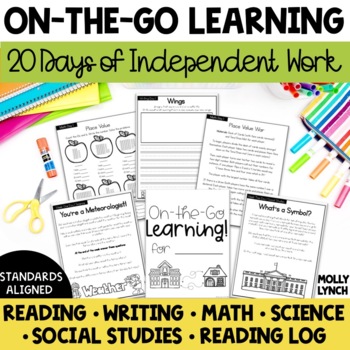 Preview of Independent Work Pack | 20 Days of Curriculum for On the Go Learning | Volume 1