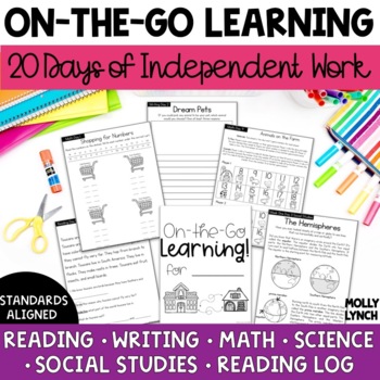 Preview of Independent Work Pack | 20 Days of Curriculum for On the Go Learning | Volume 2