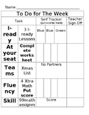 Independent Work Packet Student Tracker Sheet