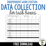 Independent Work Station Data Collection Sheet