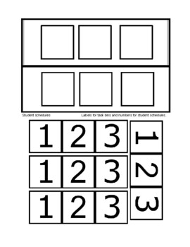 Independent Work Station Labels and Student Schedules | TPT