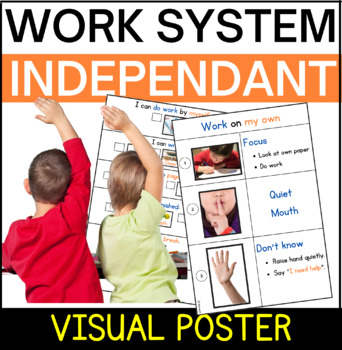 Preview of Independent Work Systems| I Can Do Work By Myself | Real Picture Support| Autism