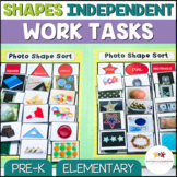 Shape Matching Independent Work Task Boxes - Special Educa