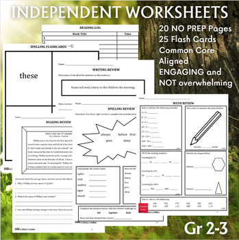 Preview of Independent Worksheets - Incoming 3rd Graders