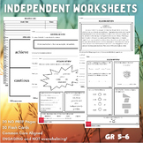 Independent Worksheets  - Incoming 6th Graders