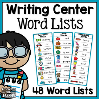 Preview of Writing Center Lists - Interactive Word Wall