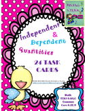 Independent and Dependent Quantities Task Cards