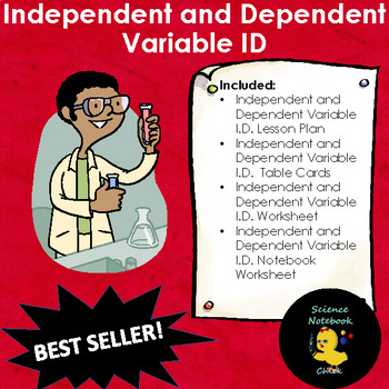Independent and Dependent Variable I.D. by Science Notebook Chick