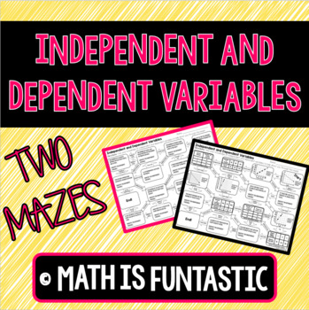Preview of Independent and Dependent Variables Mazes