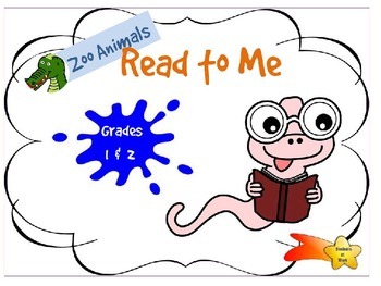 Preview of Reading Online - Zoo Animals - Grades 1 & 2 - Independent activity