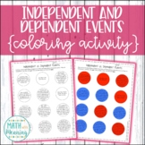 Independent and Dependent Events Coloring Activity - Compo