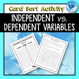 Independent vs. Dependent Variable Card Sort Activity