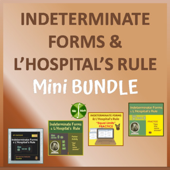 Preview of Indeterminate Forms & L'Hospital's Rule - Activities MINI BUNDLE