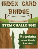 Index Card Bridge for pennies- Science STEM inquiry activity