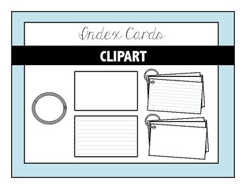 index cards clip art