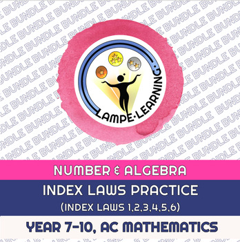 Preview of Index Laws - Index Laws Practice (PPT and Worksheet)