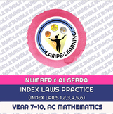 Index Laws - Index Laws Practice (PPT and Worksheet)