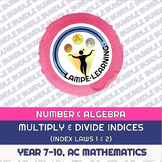 Index Laws - Multiply and Divide Indices (PPT and Reasoning Task)