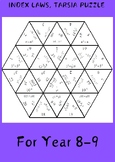 Index Laws Tarsia Puzzle A differentiated activity for year 8-10
