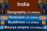 India! (ALL 4 PARTS) visual, engaging, textual 52-slide PPT