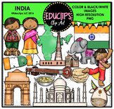 India Clip Art Bundle {Educlips Clipart}