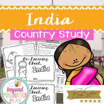 Preview of India Country Study *BEST SELLER* Comprehension, Activities + Play Pretend