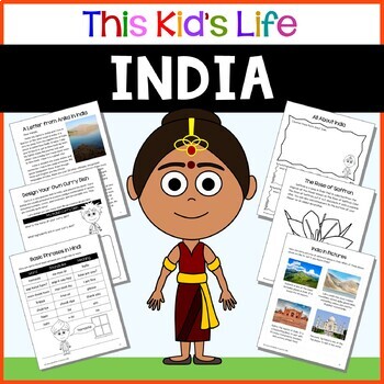 Preview of India Country Study: Reading & Writing + Google Slides/PPT Distance Learning
