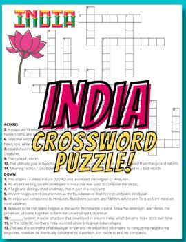 indian tourist center crossword