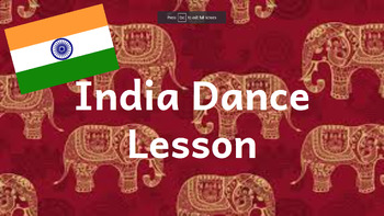 Preview of India Dance lesson Indoor PE Google Slides