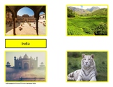 India Geography Picture Cards Preschool Montessori Kinderg