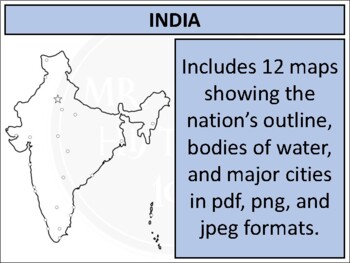 india map clipart black and white