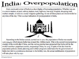 India: Overpopulation (causes and effects)