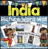 India Picture Word Wall