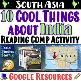 India Reading Comprehension Activity | 10 Cool Things Abou