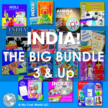 Preview of India! The BIG Bundle Grades 3 to 6—Crafts, Lessons & Activities