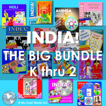 Preview of India! The BIG Bundle Grades K to 2—Crafts, Lessons & Activities