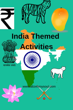Preview of India Themed Activity for Toddlers