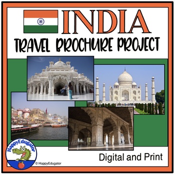 Preview of India Travel Brochure - Project Based Learning
