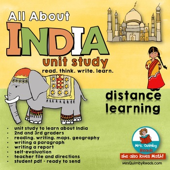 Preview of India | Unit of Study | Social Studies | School At Home