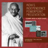 India's Independence Movement & Gandhi PowerPoint Presenta