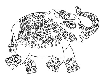 Easy Coloring Book: Large Print Designs for Adults India